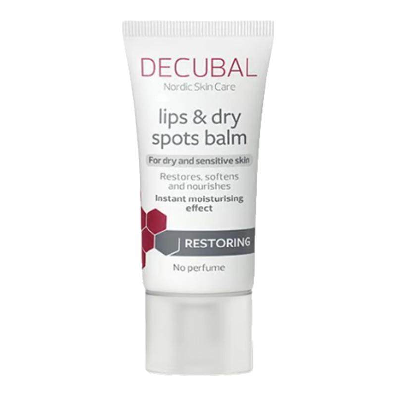 保税区瑞典Decubal lips润唇膏保湿补水无色防干裂死皮无香30ml