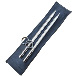 不锈钢判官笔峨嵋刺酷棍奇门兵器防身武器点穴笔表演笔钢制防身笔