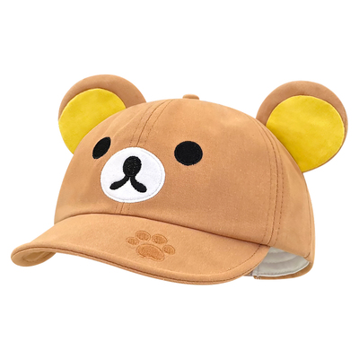 可爱卡通轻松熊遮阳防晒棒球帽潮