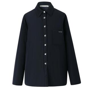 【记忆塔夫绸】IIIVIVINIKO冬季新款简约宽松衬衫棉服外套女