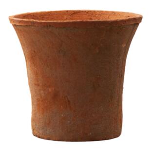 喇叭盆陶瓷红黑盆多肉复古花盆简约陶土盆绿箩兰花龟背竹透气瓦盆