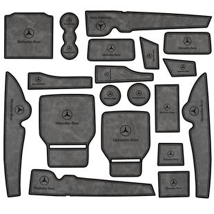 25款奔驰glc300l车内装饰用品大全改装配件260l中控保护膜水杯垫