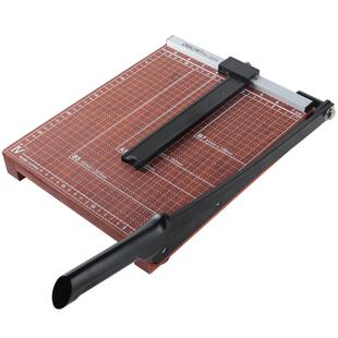 得力8004/8014切纸机可切金属A4木质切纸刀办公财务小型手动裁纸刀切纸器名片照片剪裁器通用铡刀闸刀切纸机