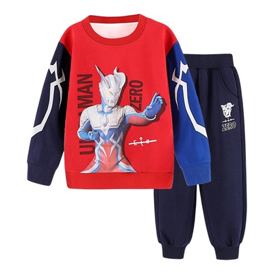 奥特曼儿童卫衣卫裤加绒摇粒绒