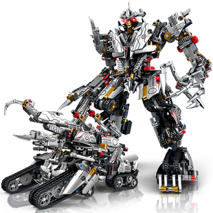2026新款积木男孩生拼装玩具变形机甲金刚拼图机器人大型益智礼物