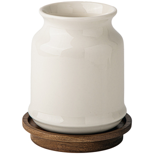 巷子尾〖简约实用〗沥水陶瓷筷子筒筷子勺子收纳盒厨房餐具收纳罐