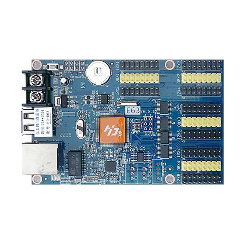 灰度HD-E62 E63 E64电子屏走字屏网口U盘滚动屏led显示屏控制卡