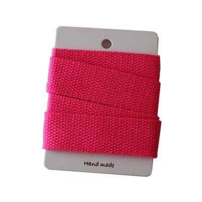 cottontime 4色韩系荧光包带涤棉手提背包带 2.5cm帆布挎包织带