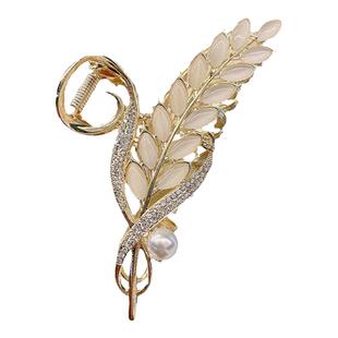 2025年新款麦穗发夹女后脑勺抓夹大号发卡气质发饰高级感鲨鱼夹