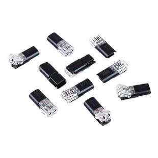 d2免剥线接线端子互插型可拔快速连接器双线穿刺出口快速led端子