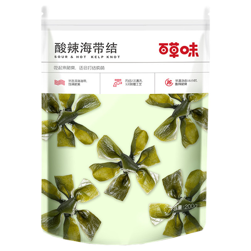 百草味酸辣海带结200g