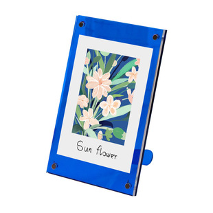 简约ins风相框彩色亚克力透明磁吸画框6寸摆台照片装裱框创意摆件
