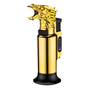 龙头艾灸喷枪打火焊枪直冲猛火创意可倒置点炭雪茄充气焊接打火机