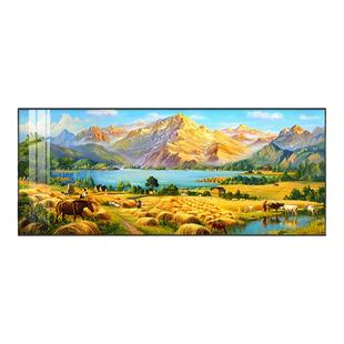 梵高丰收手绘油画客厅挂画轻奢高级感沙发背景墙装饰画大芬村壁画