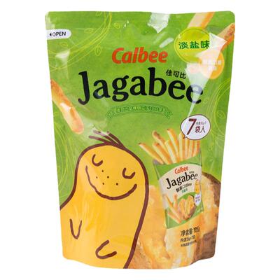 Calbee Jagabee卡乐比佳可比薯条三兄弟淡盐味国产休闲零食分享装