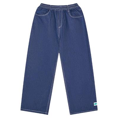 XXZXX潮牌薄款直筒牛仔裤男女款