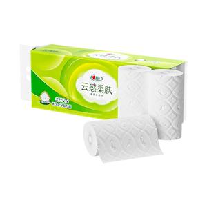 心相印卷纸无芯云感柔肤立体压花厕纸家用实惠卫生纸4层70克40卷