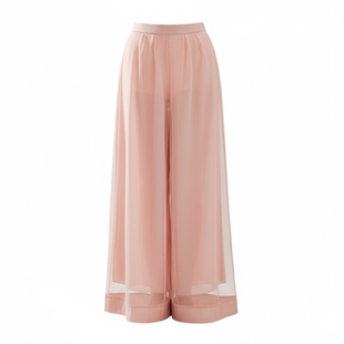 8105舞蹈服女现代双层网纱拼接形体练功中国古典跳舞宽松阔腿裤子