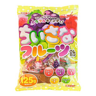 理本ribon什锦水果味糖果混合糖果小零食喜糖网红葡萄味糖块硬糖