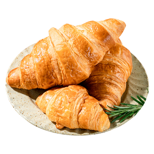 牛角包半成品法式家庭手作起酥丹麦可颂牛角包冷冻烘焙商用胚面包