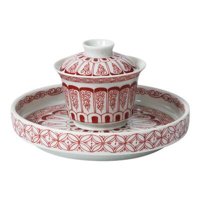 紫泉涧三才盖碗茶杯单杯