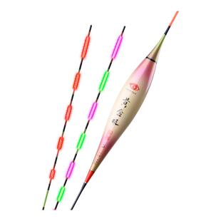 黄金眼官方旗舰店正品LED芦苇电子夜光漂高灵敏咬钩变色夜钓浮漂