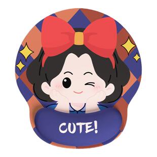 护腕鼠标垫卡通公主办公滑鼠垫可爱女生护腕垫舒适柔软键盘手托