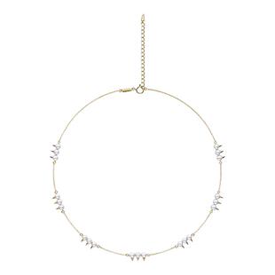 对版獠牙danger珍珠项链女18K金akoya海水珍珠天女项链新款爆款