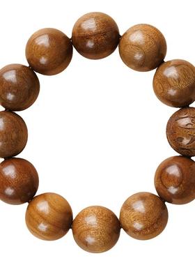 合慕金丝楠木十二生肖守护手串