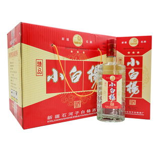 2009年库存老酒新疆石河子精品小白杨老窖白酒43度500毫升 浓香型