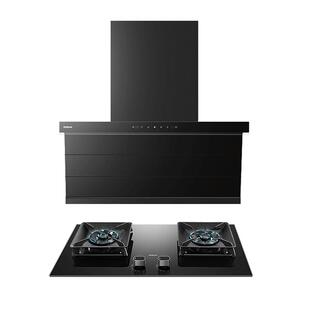 [小黑翼D1P套系]老板大吸力烟灶套装油烟机燃气灶一套官方旗舰店