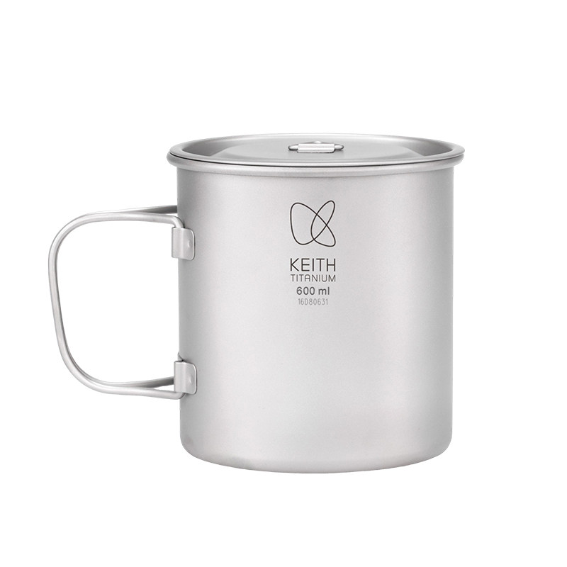 KEITH铠斯户外折叠钛杯便携杯子