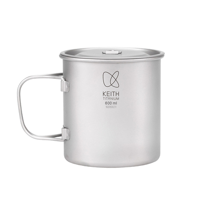 纯钛水杯轻量便携户外野营钛杯