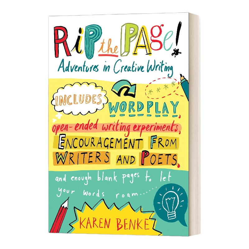 英文原版 Rip the Page! Adventures in Creative Writing 撕下一页! 创造性写作的冒险 英文版 进口英语原版书籍儿童外文书