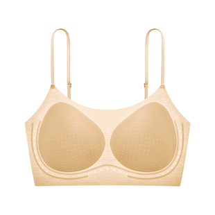 【孙怡同款】草本初色内衣女粉底液隐形肤色细肩带小胸聚拢文胸罩