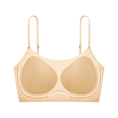 【孙怡同款】草本初色内衣女粉底液隐形肤色细肩带小胸聚拢文胸罩