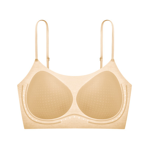 【孙怡同款】草本初色内衣女粉底液隐形肤色细肩带小胸聚拢文胸罩