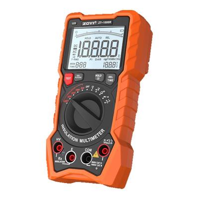 众仪ZT-1000R高精度数字兆欧表1000V绝缘电阻测试电子摇表万用表