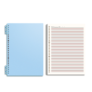 活页英语笔记本本子加厚B5可拆卸练习本初中高中生专用作业错题本英文本纸小学生大本作文单词本线圈四线三格