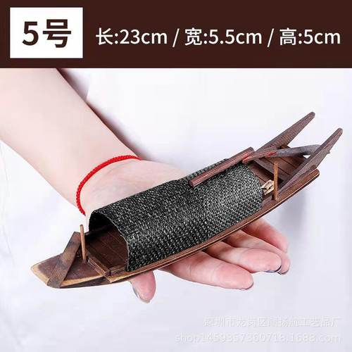 乌篷船模型江南水乡木船仿古水乡小船礼品开业帆船公司渔船促销