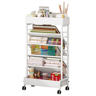 书包置物架儿童可移动神器初中学生放置书本落地小推车收纳架带轮