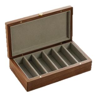 黑胡桃实木文玩收纳盒茶道配件天珠佛珠存金条手串收藏盒专用礼盒