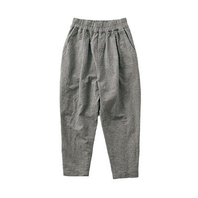 Sunnyclouds女式棉麻九分萝卜裤