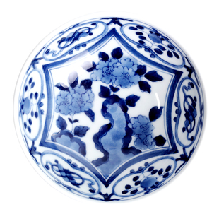 霁风家蓝凛堂日本进口餐具美浓烧陶瓷釉下彩 菜盘 面碗 汤碗 钵碗