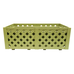 长方形栅栏挂式花盆阳台栏杆悬挂式挂架网格花箱露台花园月季花盆