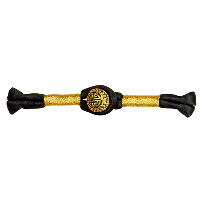 旗袍盘扣金竹长尾辫子流苏一字扣