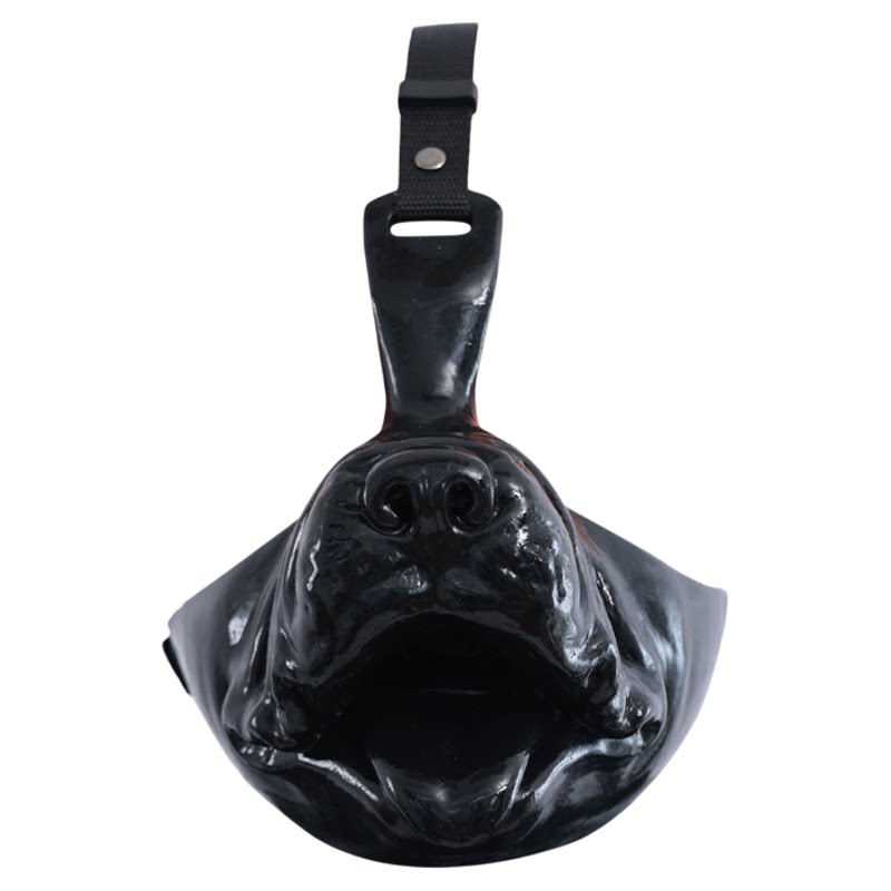 Smitizen怪物半脸面具狗面具亮面怪物硅胶头套男道具猛男mask