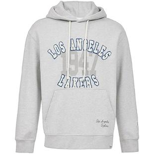 25秋冬新款NBA ATELIER湖人队宽松落肩毛圈布套头衫男款连帽卫衣