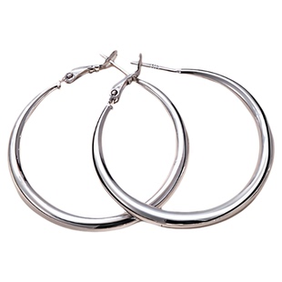 999纯银耳针素圈耳环圈圈大圈女高级感耳圈圆圈素圈耳夹耳饰耳钉