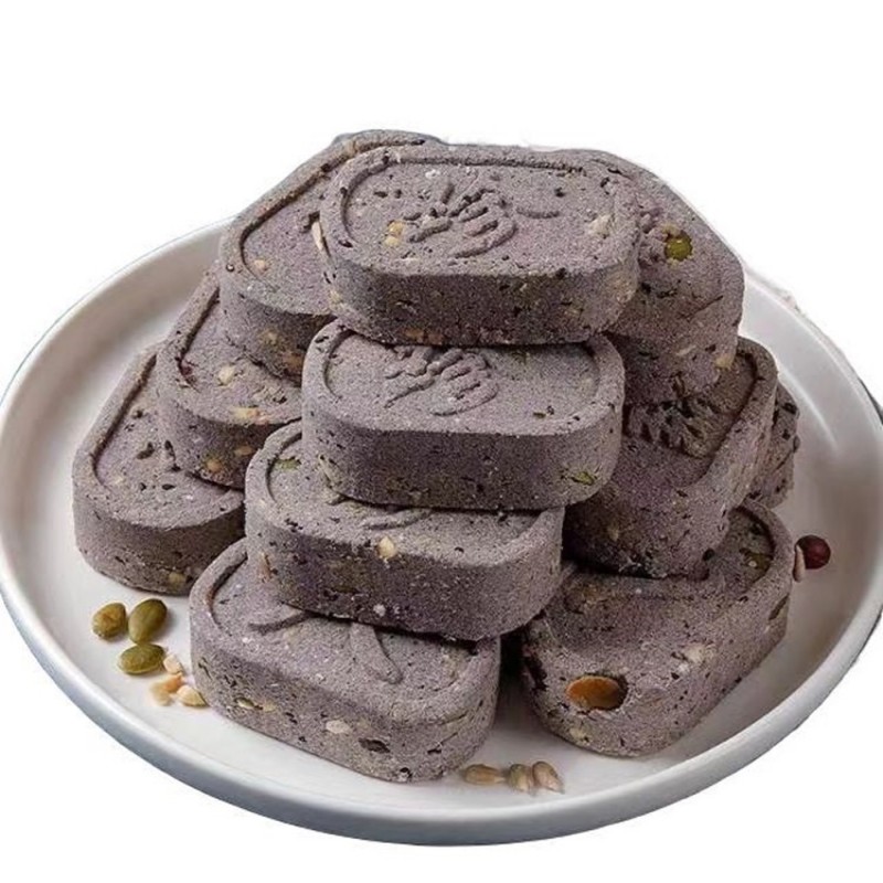 客家爱情五黑坚果八珍糕桑葚黑枸杞黑芝麻茯苓零食营养无蔗糖糕点